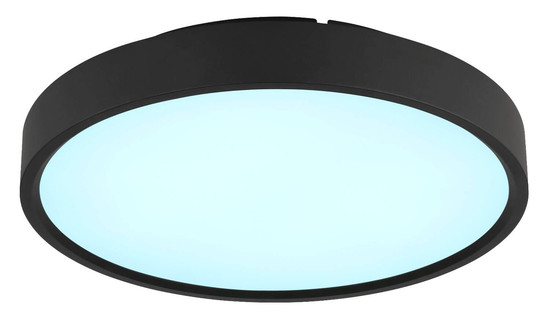 Globo LED Deckenleuchte Jess 57W dimmbar Fernbedienung CCT extra-warm-/tageslichtweiss Schwarz matt Metall Ø39cm