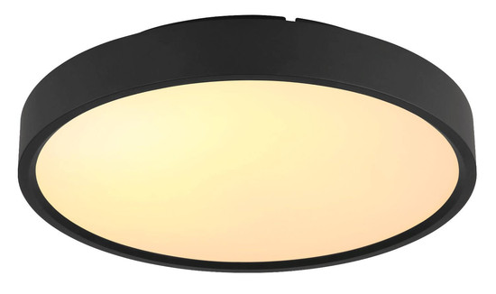 Globo LED Deckenleuchte Jess 57W dimmbar Fernbedienung CCT extra-warm-/tageslichtweiss Schwarz matt Metall Ø39cm