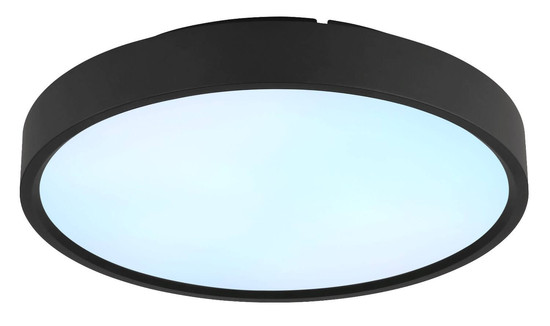 Globo LED Deckenleuchte Jess 57W dimmbar Fernbedienung CCT extra-warm-/tageslichtweiss Schwarz matt Metall Ø39cm