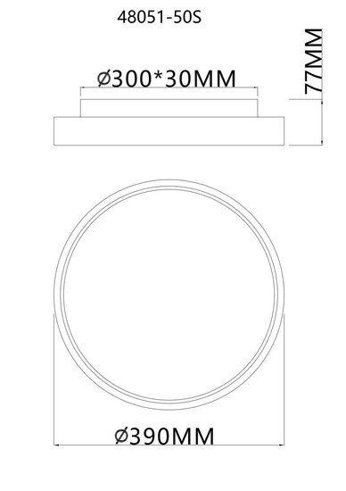 Globo LED Deckenleuchte Jess 57W dimmbar Fernbedienung CCT extra-warm-/tageslichtweiss Schwarz matt Metall Ø39cm