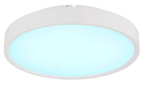 Globo LED Deckenleuchte Jess 57W dimmbar Fernbedienung CCT extra-warm-/tageslichtweiss Weiß matt Metall Ø39cm