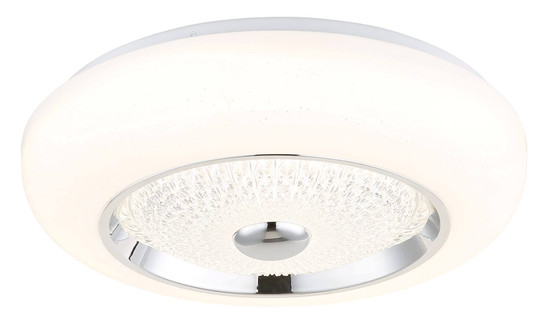 Globo LED Deckenleuchte Graham 24W CCT warm-/neutral-/tageslichtweiss Weiß matt Metall Ø38,5cm