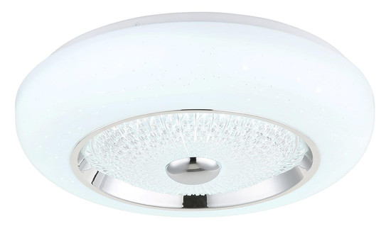 Globo LED Deckenleuchte Graham 24W CCT warm-/neutral-/tageslichtweiss Weiß matt Metall Ø38,5cm