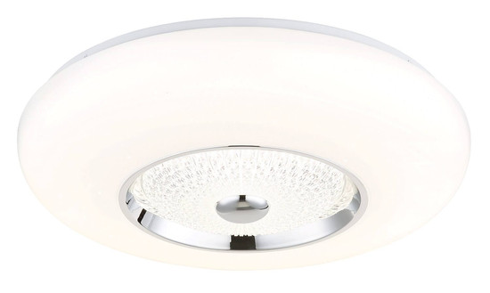Globo LED Deckenleuchte Graham 36W CCT warm-/neutral-/tageslichtweiss Weiß matt Metall Ø48,5cm