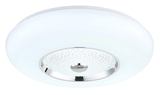 Globo LED Deckenleuchte Graham 36W CCT warm-/neutral-/tageslichtweiss Weiß matt Metall Ø48,5cm