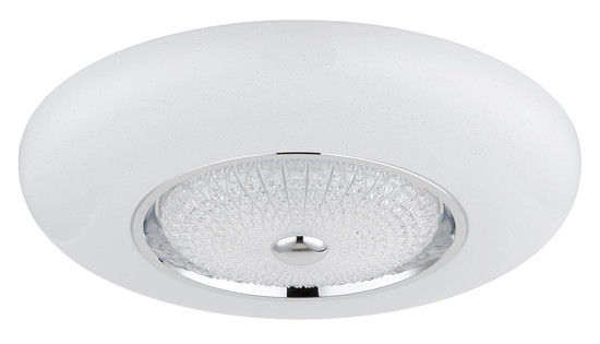 Globo LED Deckenleuchte Graham 48W CCT warm-/neutral-/tageslichtweiss Weiß matt Metall Ø59cm