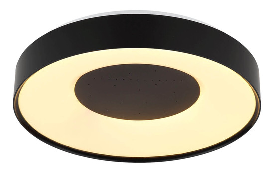 Globo LED Deckenleuchte Jolliana 30W dimmbar Fernbedienung CCT warm-/tageslichtweiss Weiß matt schwarz matt Metall Ø39cm