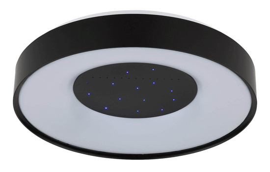 Globo LED Deckenleuchte Jolliana 30W dimmbar Fernbedienung CCT warm-/tageslichtweiss Weiß matt schwarz matt Metall Ø39cm