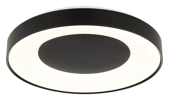 Globo LED Deckenleuchte Jolliana 40W dimmbar Fernbedienung CCT warm-/tageslichtweiss Weiß matt schwarz matt Metall Ø49cm