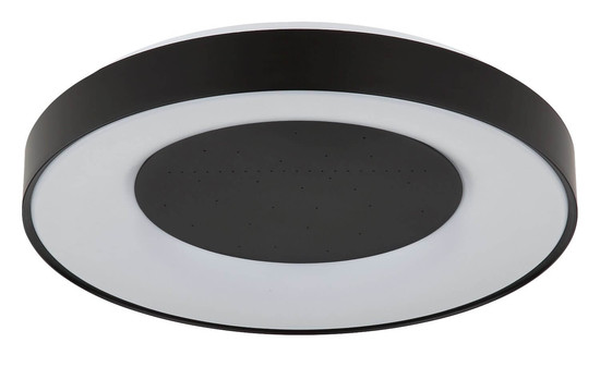 Globo LED Deckenleuchte Jolliana 40W dimmbar Fernbedienung CCT warm-/tageslichtweiss Weiß matt schwarz matt Metall Ø49cm