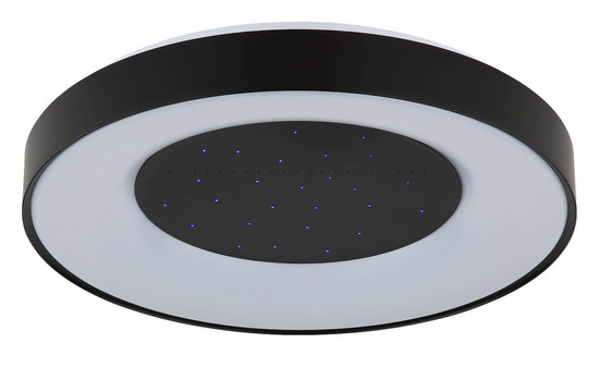 Globo LED Deckenleuchte Jolliana 40W dimmbar Fernbedienung CCT warm-/tageslichtweiss Weiß matt schwarz matt Metall Ø49cm