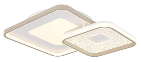 Globo LED Deckenleuchte Mosaiko 48W dimmbar Fernbedienung CCT warm-/tageslichtweiss Weiß matt Metall 50x50cm