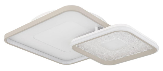 Globo LED Deckenleuchte Mosaiko 48W dimmbar Fernbedienung CCT warm-/tageslichtweiss Weiß matt Metall 50x50cm