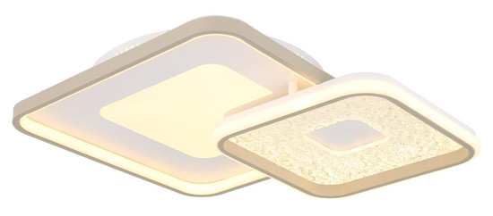 Globo LED Deckenleuchte Mosaiko 48W dimmbar Fernbedienung CCT warm-/tageslichtweiss Weiß matt Metall 50x50cm