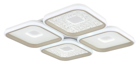 Globo LED Deckenleuchte Mosaiko 55W dimmbar Fernbedienung CCT warm-/tageslichtweiss Weiß matt Metall 54x54cm