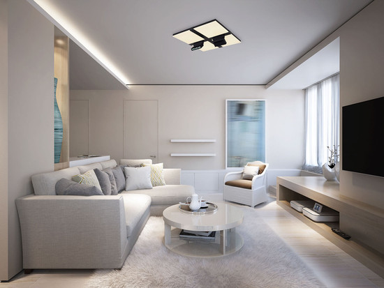 Globo Villsi LED Deckenleuchte 30W CCT Weiß Matt, Metall Fernbedienung Nachtlicht Memoryfunktion 16,1cm 48118-30