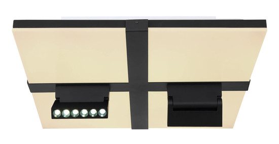 Globo Villsi LED Deckenleuchte 30W CCT Weiß Matt, Metall Fernbedienung Nachtlicht Memoryfunktion 16,1cm 48118-30