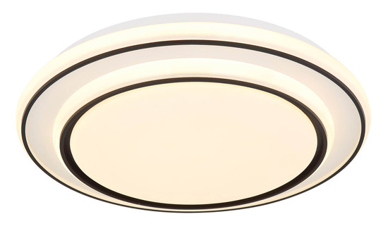 Globo Logan LED Deckenleuchte 24W Warmweiß Weiß Matt, Metall 7cm 48136-24