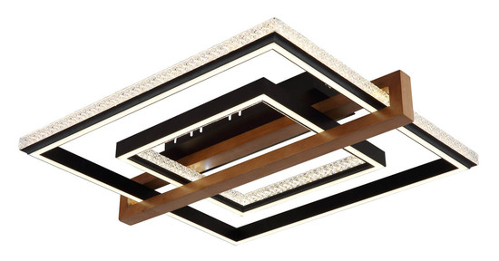 Globo Deloris LED Deckenleuchte 40W CCT Schwarz Matt, Metall Fernbedienung Nachtlicht Memoryfunktion 11,5cm 48137