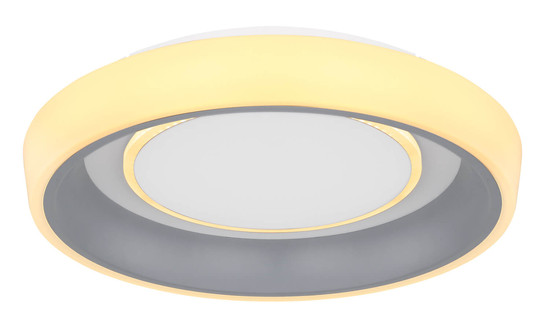 Globo Tabano LED Deckenleuchte 46W CCT Weiß, Metall Fernbedienung Nachtlicht Memoryfunktion 9,5cm 48272-46