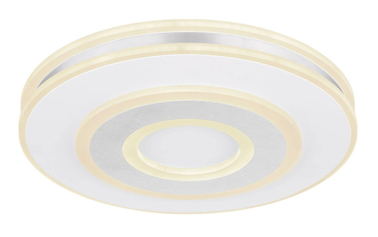 Globo LED Deckenleuchte Maru 48W dimmbar Fernbedienung CCT warm-/tageslichtweiss Weiß Metall Ø42cm