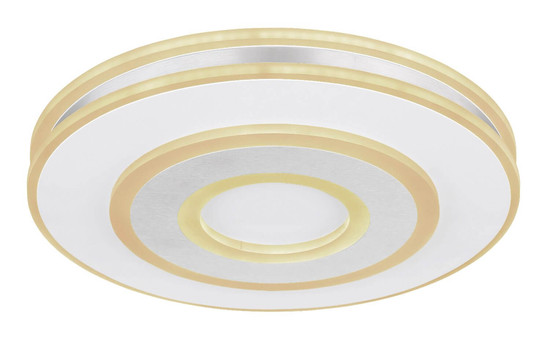 Globo LED Deckenleuchte Maru 48W dimmbar Fernbedienung CCT warm-/tageslichtweiss Weiß Metall Ø42cm