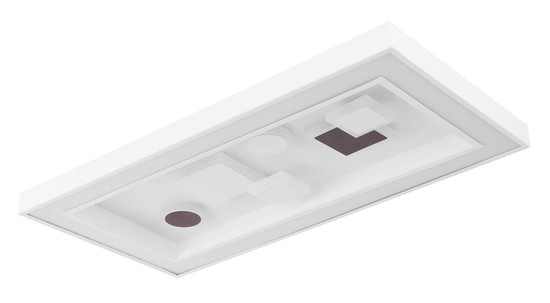 Globo Rabea LED Deckenleuchte 36W CCT Weiß, Metall Fernbedienung Nachtlicht Memoryfunktion 7cm 48289-36