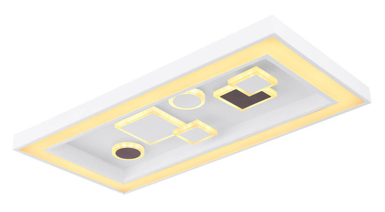 Globo Rabea LED Deckenleuchte 36W CCT Weiß, Metall Fernbedienung Nachtlicht Memoryfunktion 7cm 48289-36