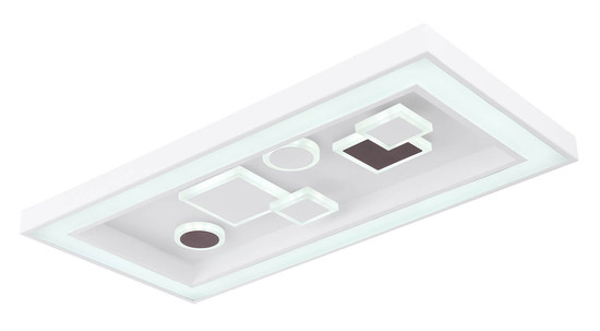 Globo Rabea LED Deckenleuchte 36W CCT Weiß, Metall Fernbedienung Nachtlicht Memoryfunktion 7cm 48289-36