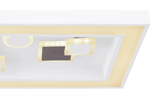 Globo Rabea LED Deckenleuchte 36W CCT Weiß, Metall Fernbedienung Nachtlicht Memoryfunktion 7cm 48289-36