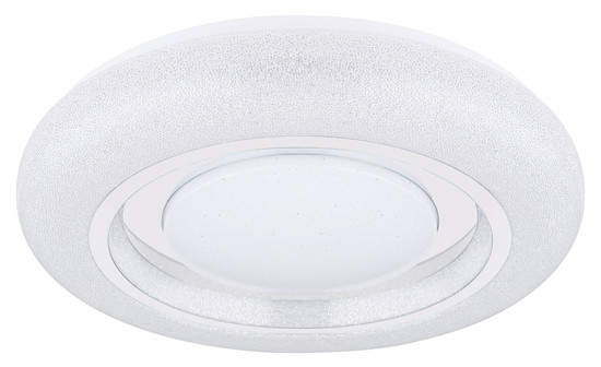 Globo Rada LED Deckenleuchte 24W CCT Weiß, Metall Sparkle-Dekor Ø38cm 483111-24