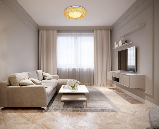 Globo Rada LED Deckenleuchte 24W Warmweiß Weiß, Metall Ø38cm 483111-24B