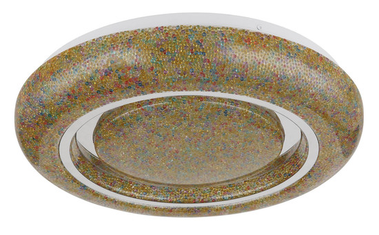 Globo Rada LED Deckenleuchte 24W Warmweiß Weiß, Metall Ø38cm 483111-24B