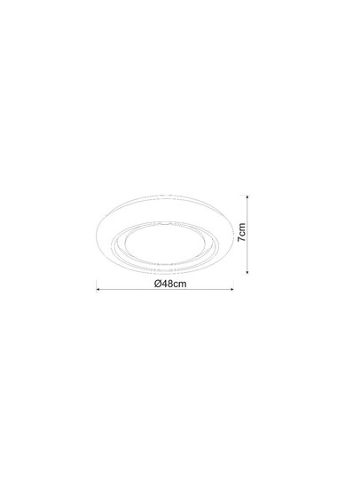 Globo LED Deckenleuchte Rada 28W dimmbar Fernbedienung CCT warm-/tageslichtweiss Weiß opal sparkle Metall Ø48cm