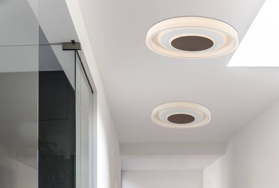 Globo LED Deckenleuchte Goffi 72W dimmbar Fernbedienung CCT warm-/tageslichtweiss Weiß Metall Ø69cm