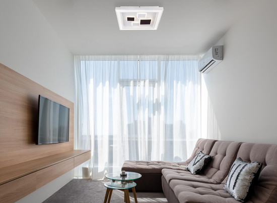 Globo Nolo LED Deckenleuchte 50W CCT Weiß, Metall Fernbedienung Nachtlicht Memoryfunktion 7cm 48405-50Q