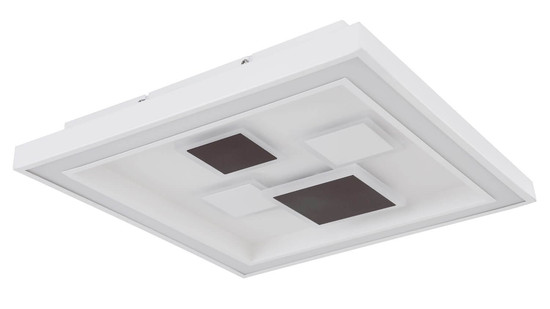 Globo LED Deckenleuchte Nolo 50W dimmbar Fernbedienung CCT warm-/tageslichtweiss Weiß Metall 48x48cm