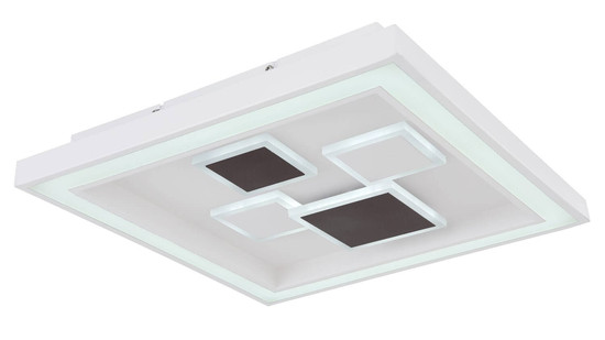 Globo LED Deckenleuchte Nolo 50W dimmbar Fernbedienung CCT warm-/tageslichtweiss Weiß Metall 48x48cm