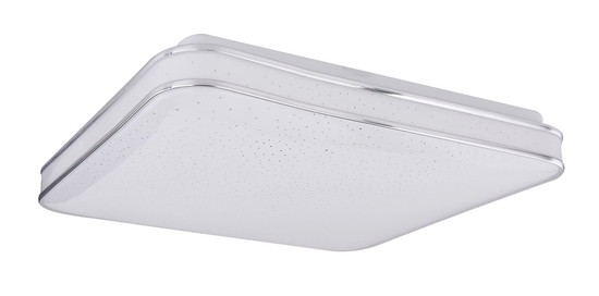 Globo Lassy LED Deckenleuchte 24W Warmweiß Weiß, Metall Sparkle-Dekor 7,3cm 48406-24