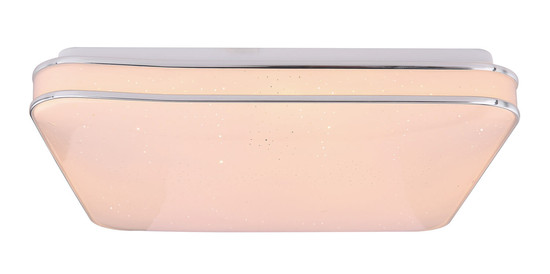 Globo Lassy LED Deckenleuchte 24W Warmweiß Weiß, Metall Sparkle-Dekor 7,3cm 48406-24