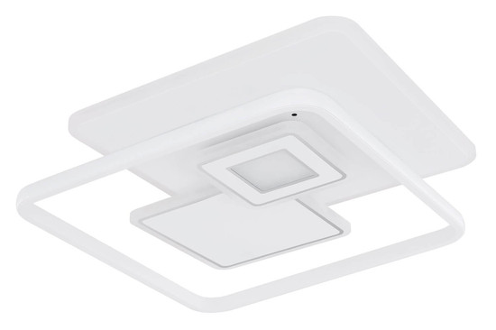 Globo LED Deckenleuchte Roderick 50W dimmbar Fernbedienung CCT warm-/tageslichtweiss Weiß Metall 50x50cm