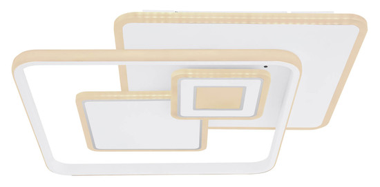 Globo Roderick LED Deckenleuchte 50W CCT Weiß Matt, Metall Fernbedienung Nachtlicht Memoryfunktion 6cm 48441-50SH