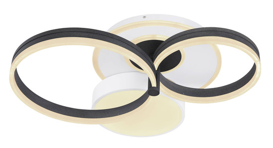 Globo Jack LED Deckenleuchte 48W CCT Weiß Matt, Metall Fernbedienung Nachtlicht Memoryfunktion 16cm 48448-48SH