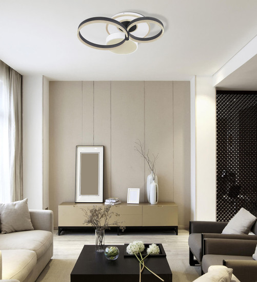 Globo Jack LED Deckenleuchte 48W CCT Weiß Matt, Metall Fernbedienung Nachtlicht Memoryfunktion 16cm 48448-48SH