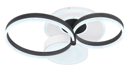 Globo Jack LED Deckenleuchte 48W CCT Weiß Matt, Metall Fernbedienung Nachtlicht Memoryfunktion 16cm 48448-48SH