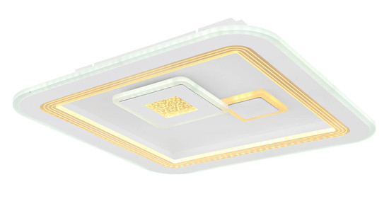 Globo Valeria LED Deckenleuchte 40W CCT Weiß, Metall Fernbedienung Nachtlicht Memoryfunktion 7,4cm 48455-40