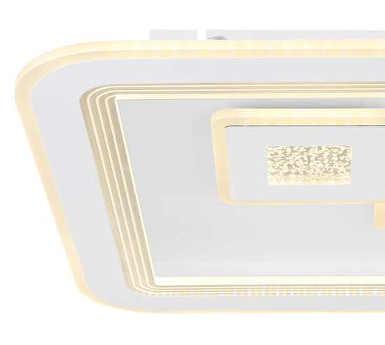 Globo Valeria LED Deckenleuchte 40W CCT Weiß, Metall Fernbedienung Nachtlicht Memoryfunktion 7,4cm 48455-40