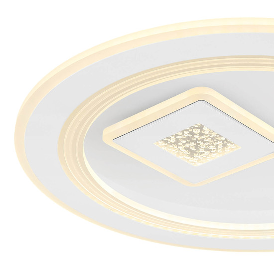 Globo Valeria LED Deckenleuchte 40W CCT Weiß, Metall Fernbedienung Nachtlicht Memoryfunktion Ø46,5cm 48455-40R