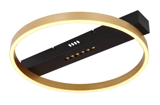 Globo Luffy LED Deckenleuchte 24W Warmweiß Schwarz Matt, Metall Memoryfunktion 6,9cm 48461-21R