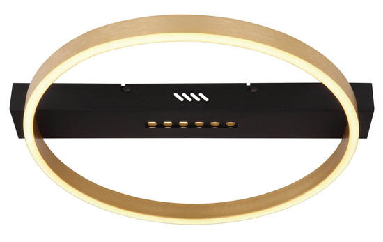 Globo Luffy LED Deckenleuchte 24W Warmweiß Schwarz Matt, Metall Memoryfunktion 6,9cm 48461-21R